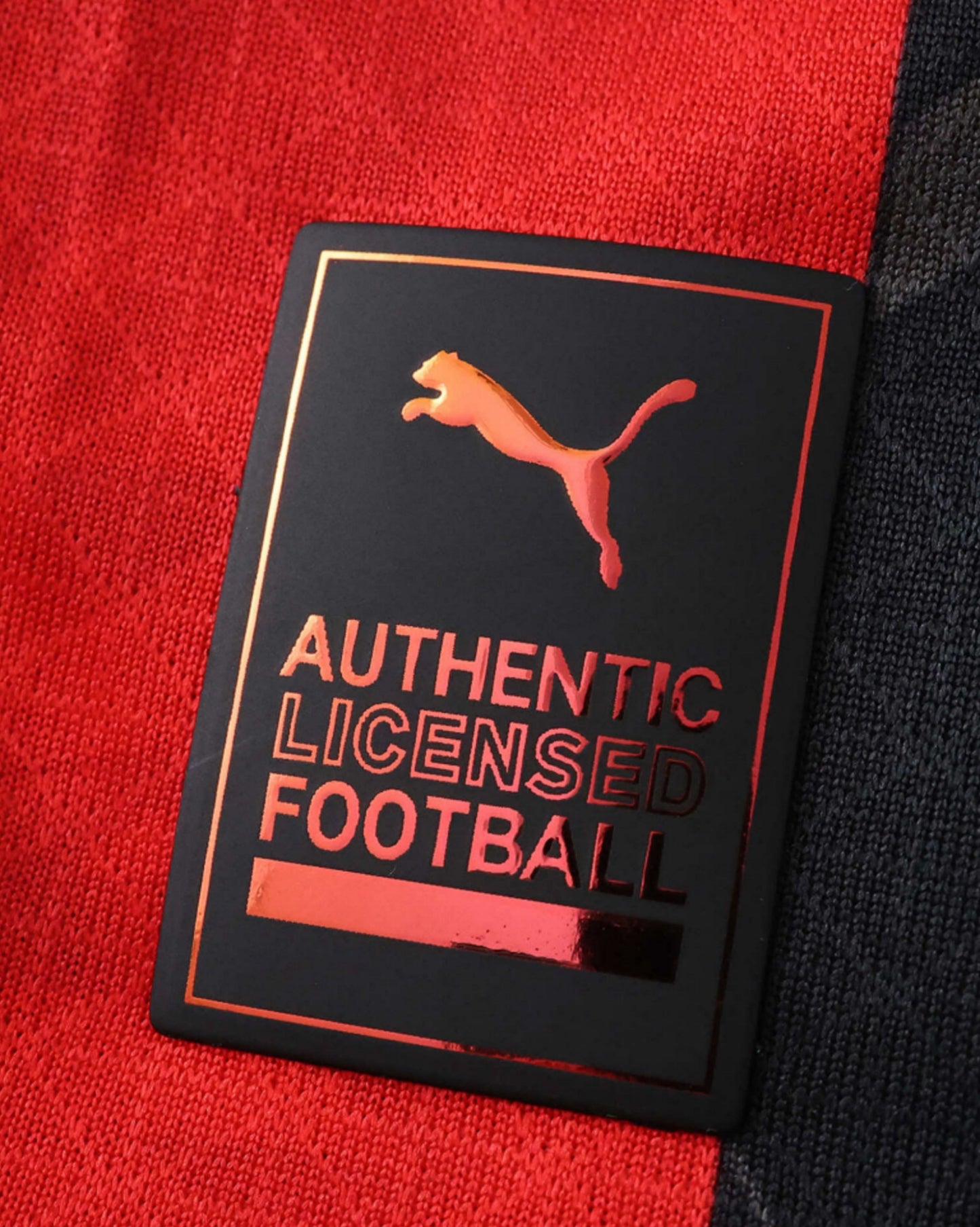 AC Milan home football jersey 2025/26 Puma authentic licensed football tag detail