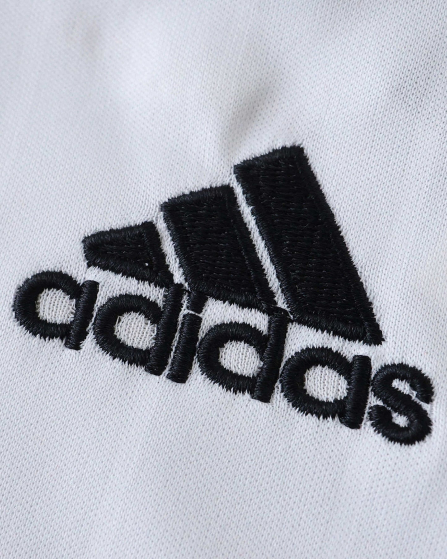 AC Milan retro away football jersey 2006/07 detail of black adidas logo and bwin sponsor