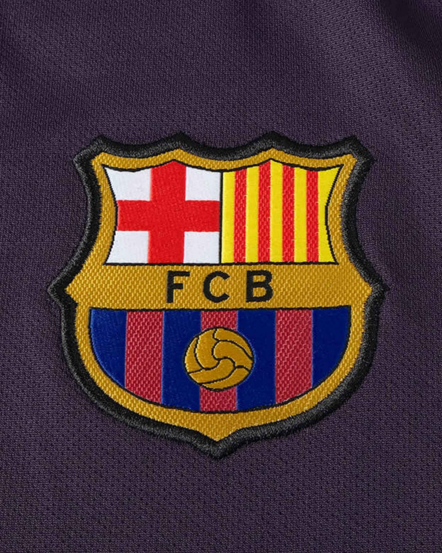 Footxo Barcelona 2016/17 Retro Away Football Jersey in purple and pink.
