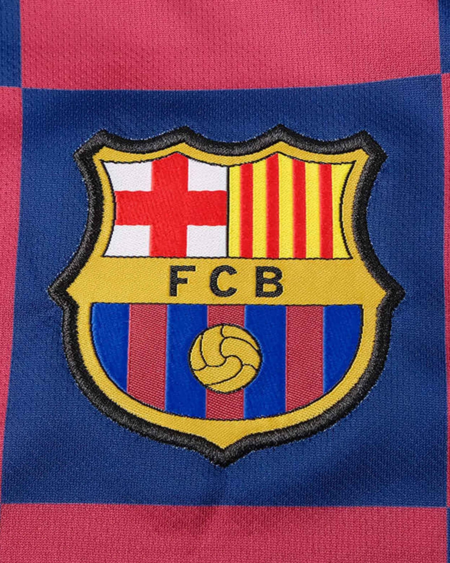 Footxo Barcelona Retro Home 2019/20 Football Jersey with embroidered crest.