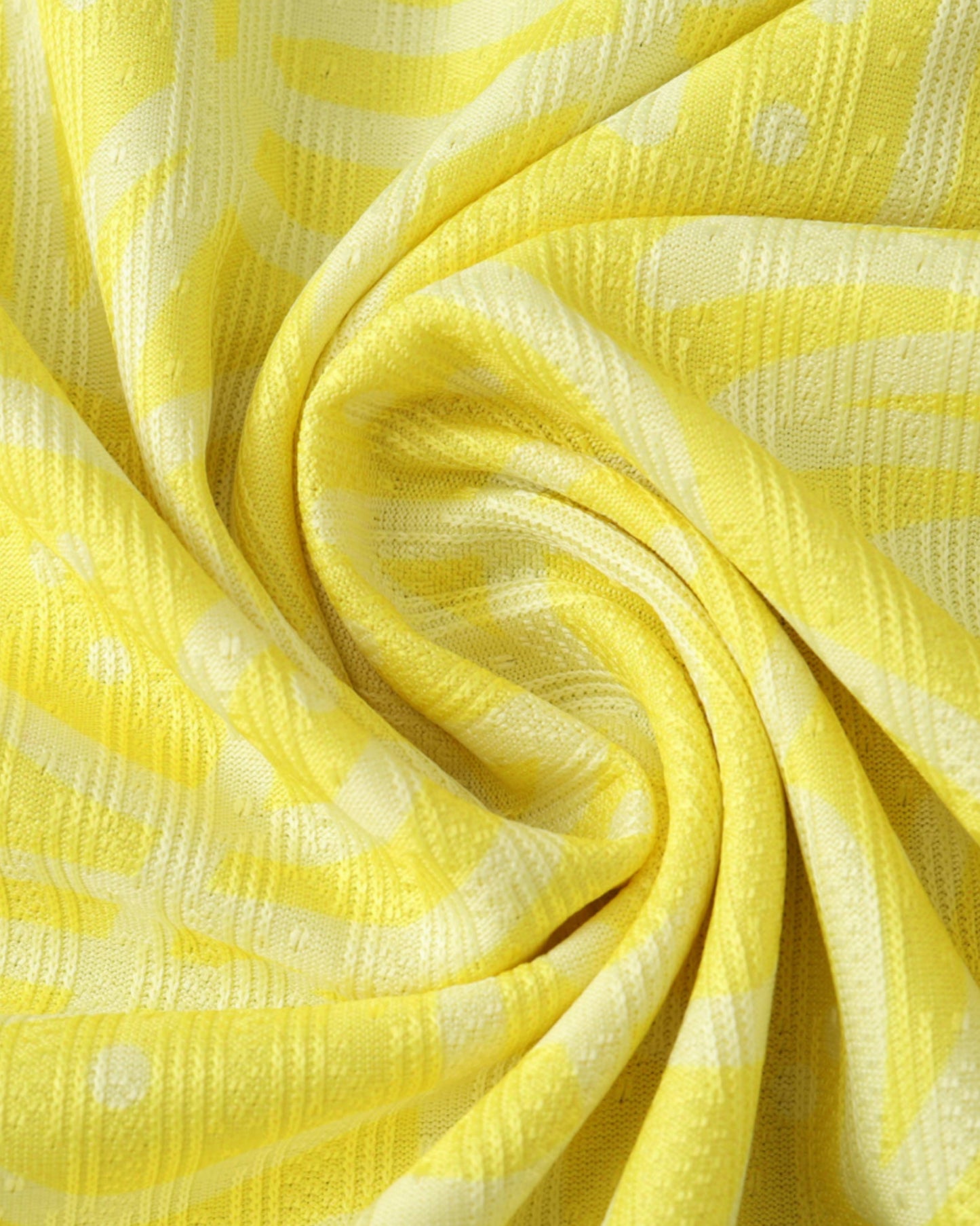 Yellow abstract print fabric detail of Brazil home football jersey 2024/25