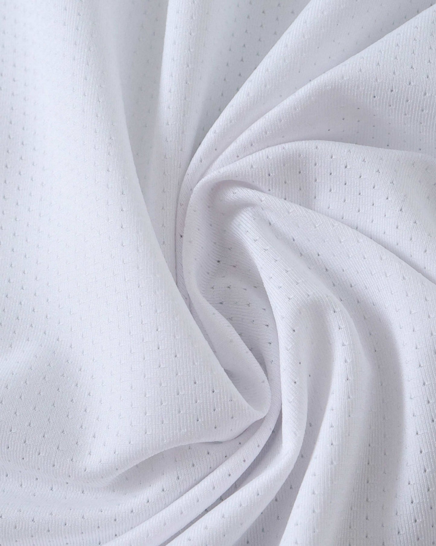 England retro home football shirt 2006/07 close-up of breathable perforated white fabric