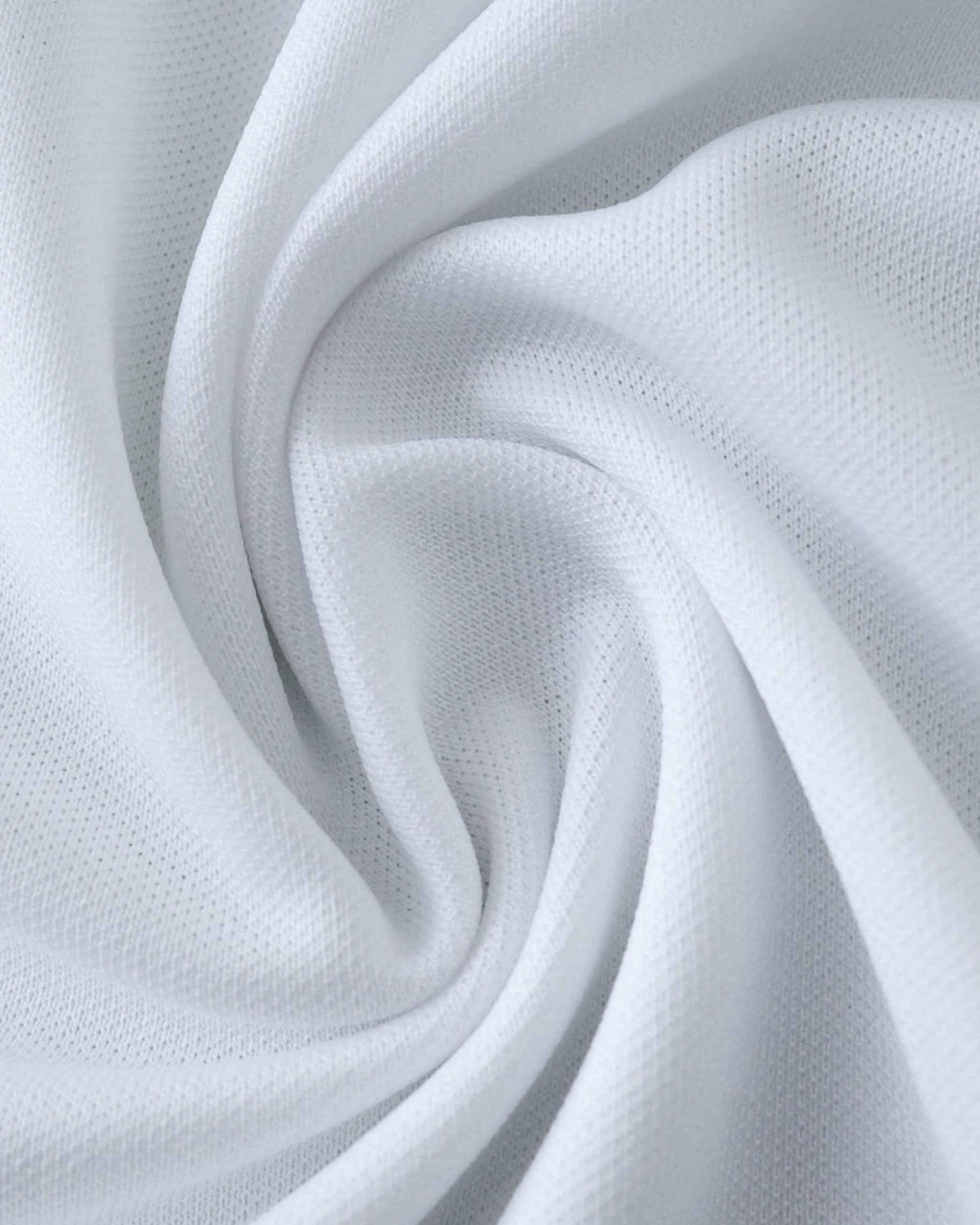 White textured fabric weave of the Santos home football jersey 2024/25