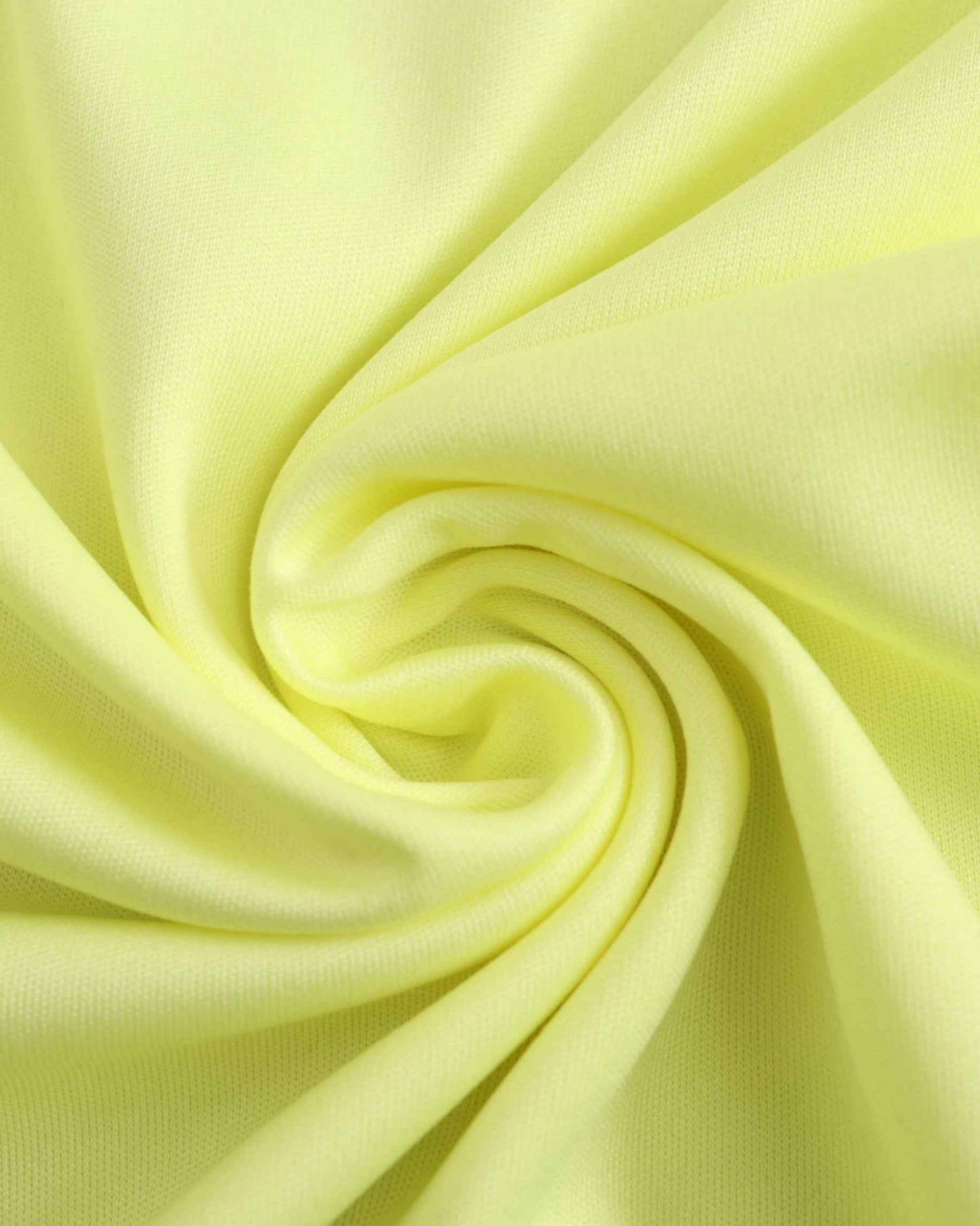 Pale yellow Spain UEFA away football jersey 2024/25 fabric detail with soft folds