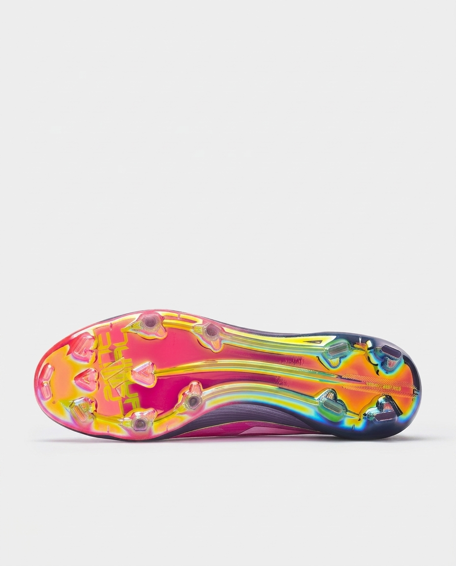 adidas F50 Elite Laceless Lamine Yamal football boots 2025 close-up of laceless Primeknit collar in purple