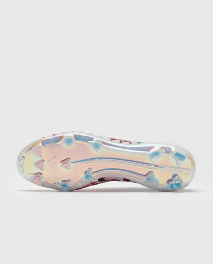 adidas F50 Elite x BAPE FG football boots top view of laced ape-camo upper