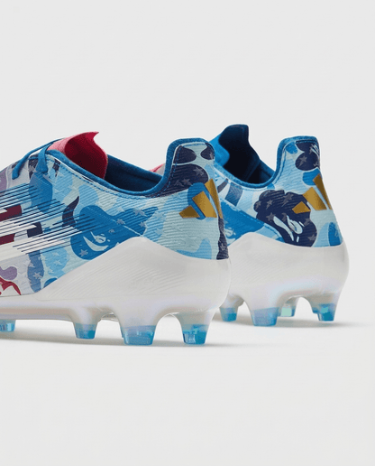 adidas F50 Elite x BAPE FG football boots iridescent Sprintframe 360 soleplate detail