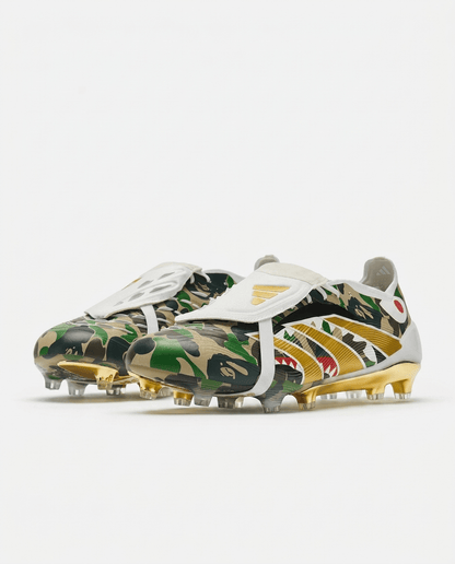 adidas Predator Elite Tongue x BAPE FG football boots camo-print ControlFrame soleplate detail