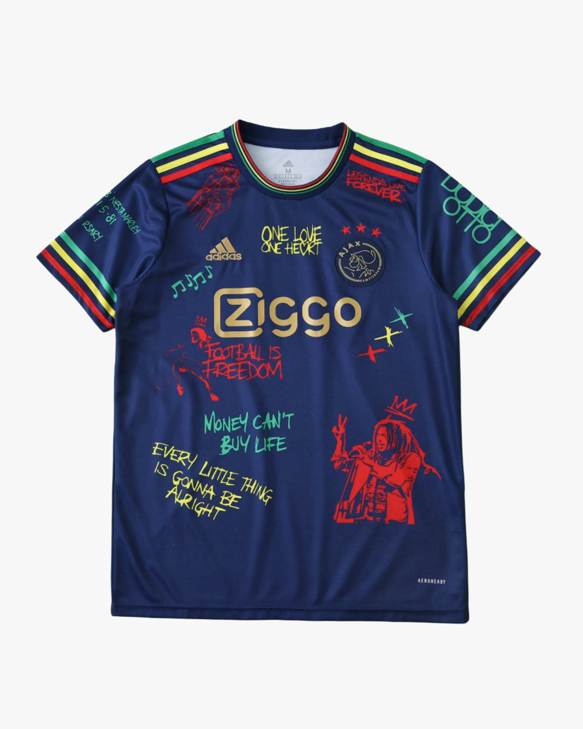 AJAX x BOB MARLEY DARK BLUE PREMIUM KIT - Footxo
