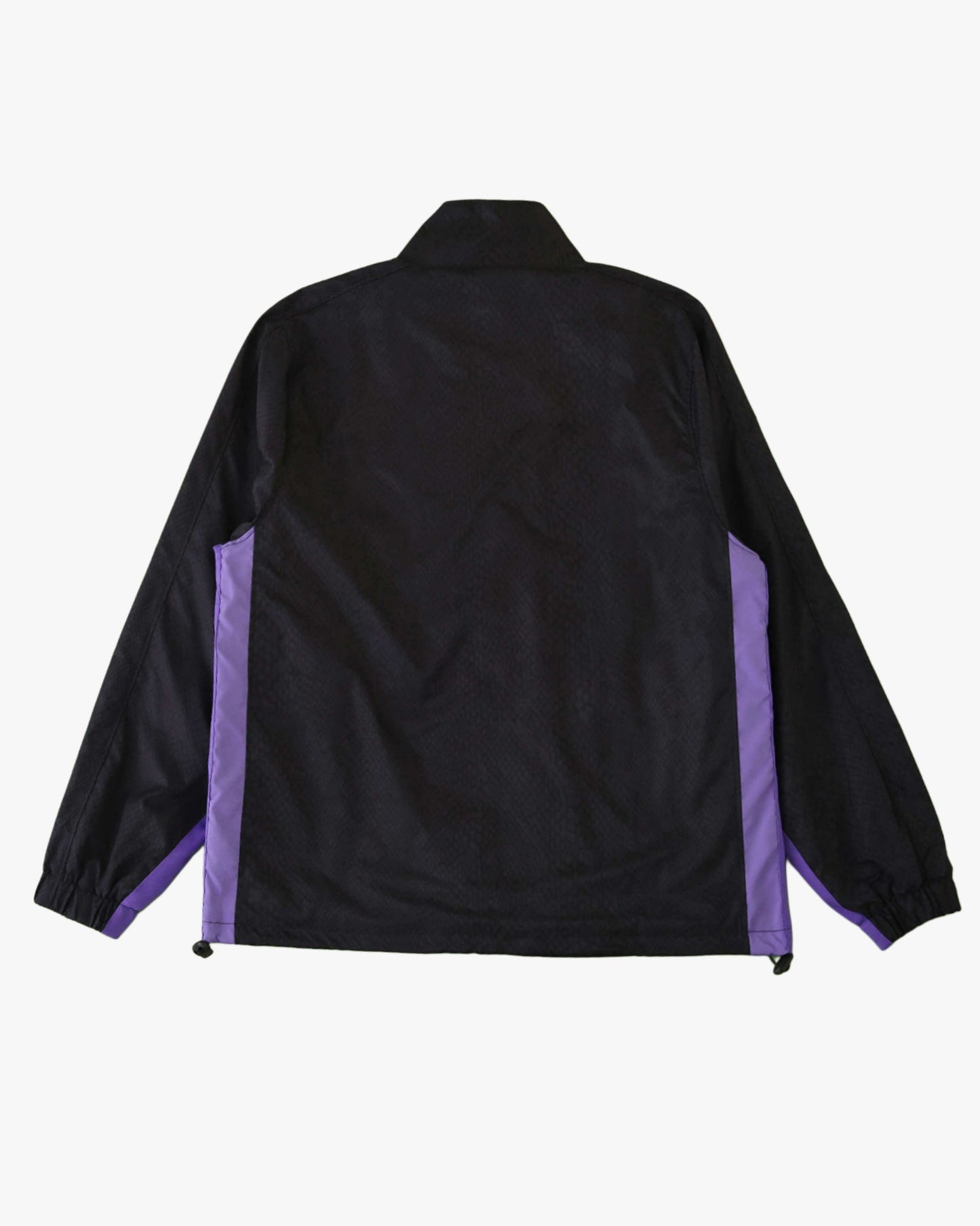 Black Footxo Barcelona training windbreaker with purple side panels.