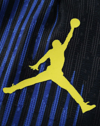 Brazil Away football jersey 2026 World Cup detail of tonal jagged print and yellow piping