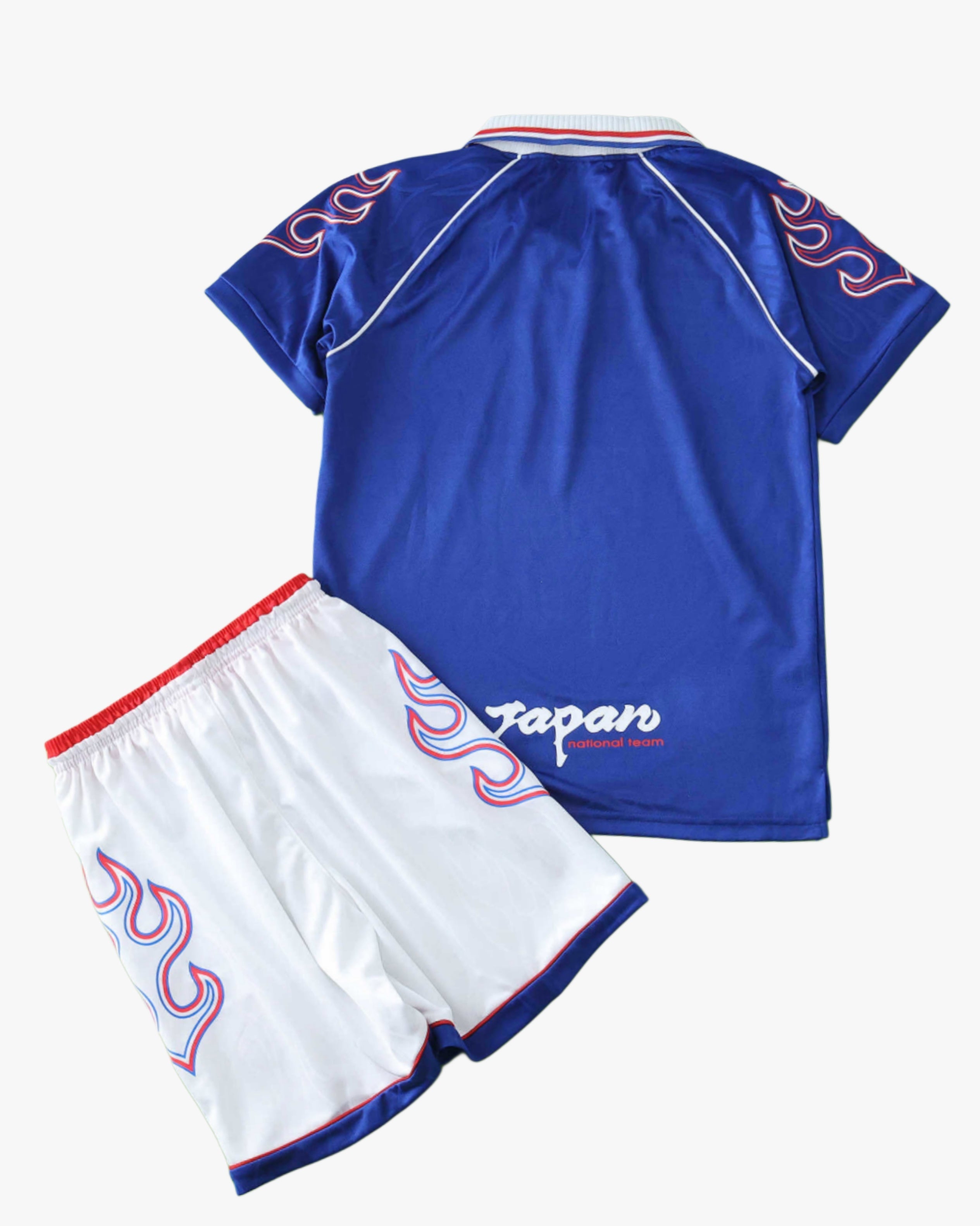 Japan Retro Kids Jersey 1998 | Blue Flame World Cup Kit – Footxo
