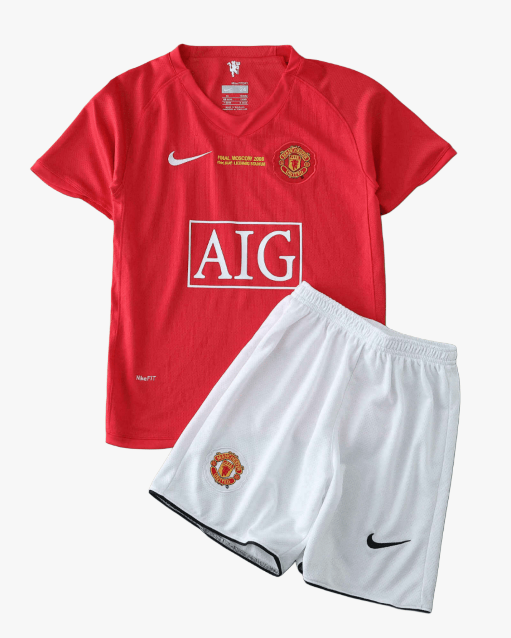 MANCHESTER UNITED RETRO HOME 2007/08 KIDS - Footxo