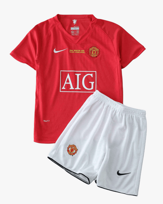 MANCHESTER UNITED RETRO HOME 2007/08 KIDS - Footxo