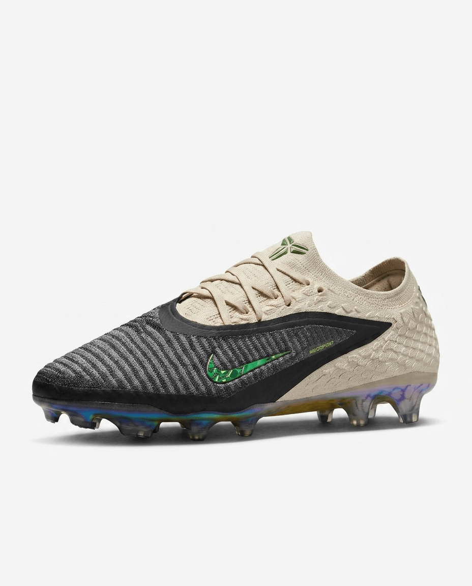 Nike Phantom 6 Low Elite SE FG Black Mamba football boots side view showing snakeskin upper