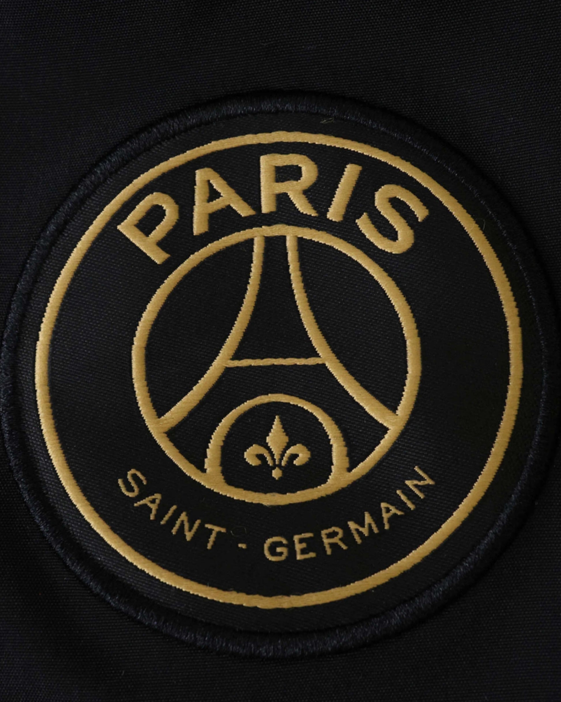 Black and gold Paris Saint-Germain crest patch.