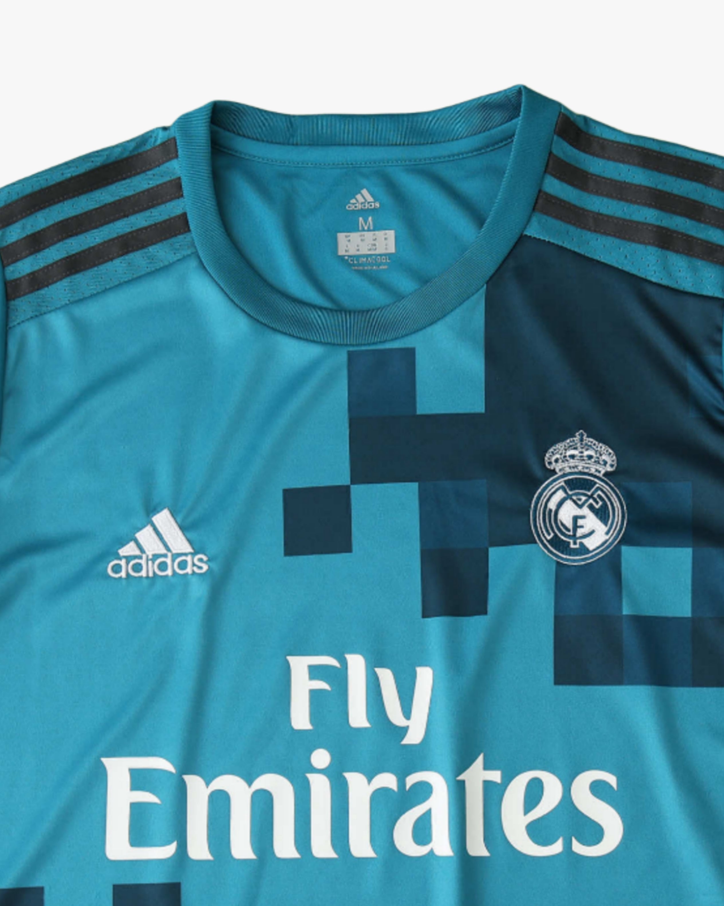 Real Madrid 2017/18 Third Jersey | Teal Retro Soccer Kit – Footxo