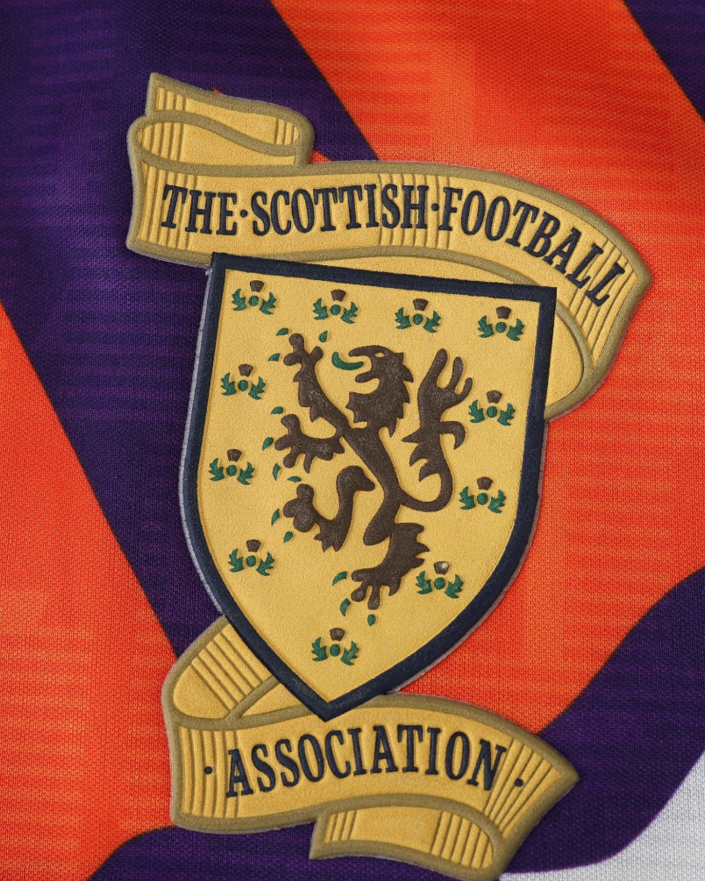 Footxo Scotland 1992/93 retro away football shirt with crest and text.